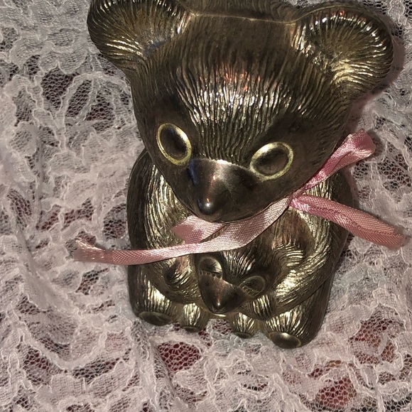 Vintage Godinger Silver Art Co. 1970’s Silver Plated Bear & Baby Bear Bank. - Picture 1 of 7